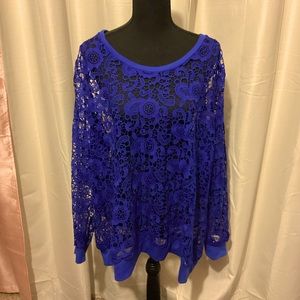 Blue Lane Bryant Plus Size Shirt-Size 22/24